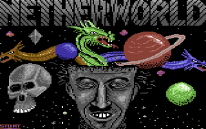 Loading screen of the game Netherworld on Commodore 64
