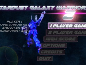 Stardust Galaxy Warriors 2 Main menu.jpg