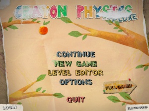 Crayon Physics Deluxe Main menu.jpg
