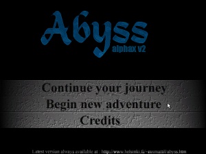 Abyss alphaX 2 Main menu.jpg