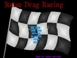 Raisu Drag Racing Main menu.png